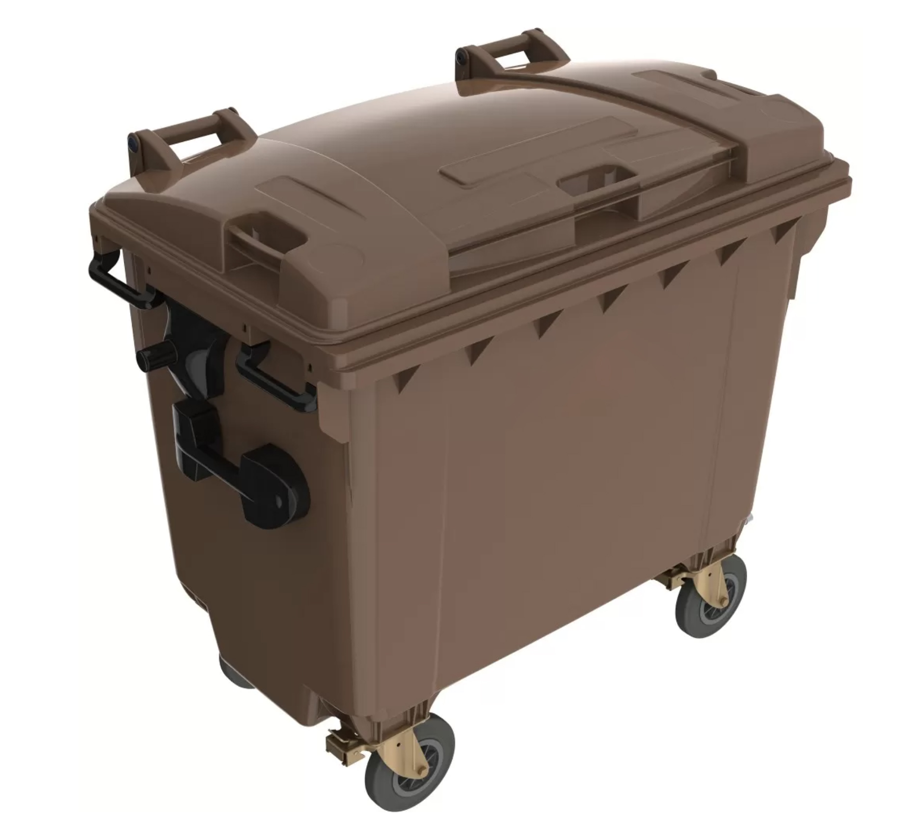 Eurocontainer plastic  660 L  maro  capac plat  Europlast - Transport Inclus